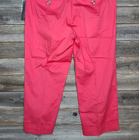 Larry Levine Slim Leg Crop Women's Pants - Picture 4 of 5